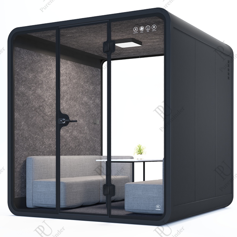 Pureminder xl taille insonorisée stand privé silence portable pour le mobilier de maison téléphone et gousse de travail